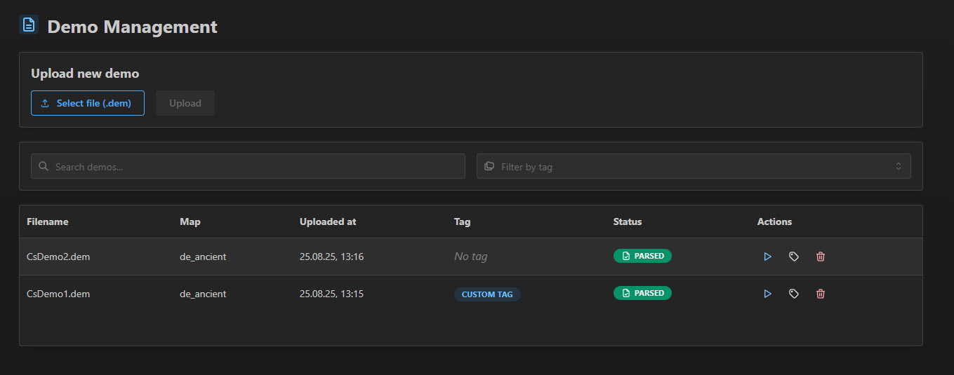 Easy Demo Management